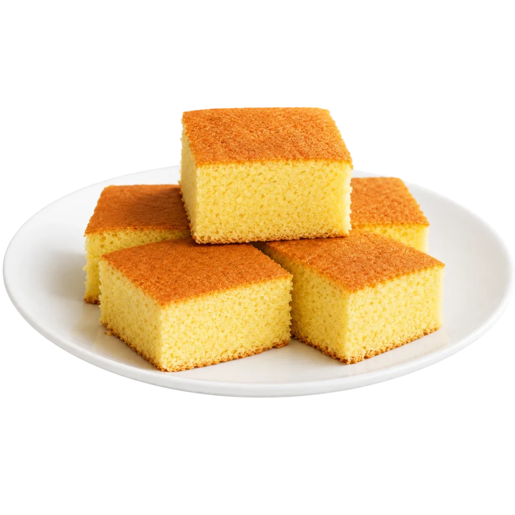 House-baked sponge cake from A+G International Cuisine